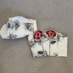 Floral Embroidered Off-Shoulder Top